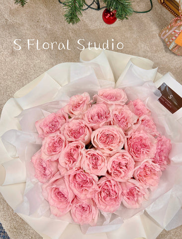 Pink O'hara Roses Bouquet