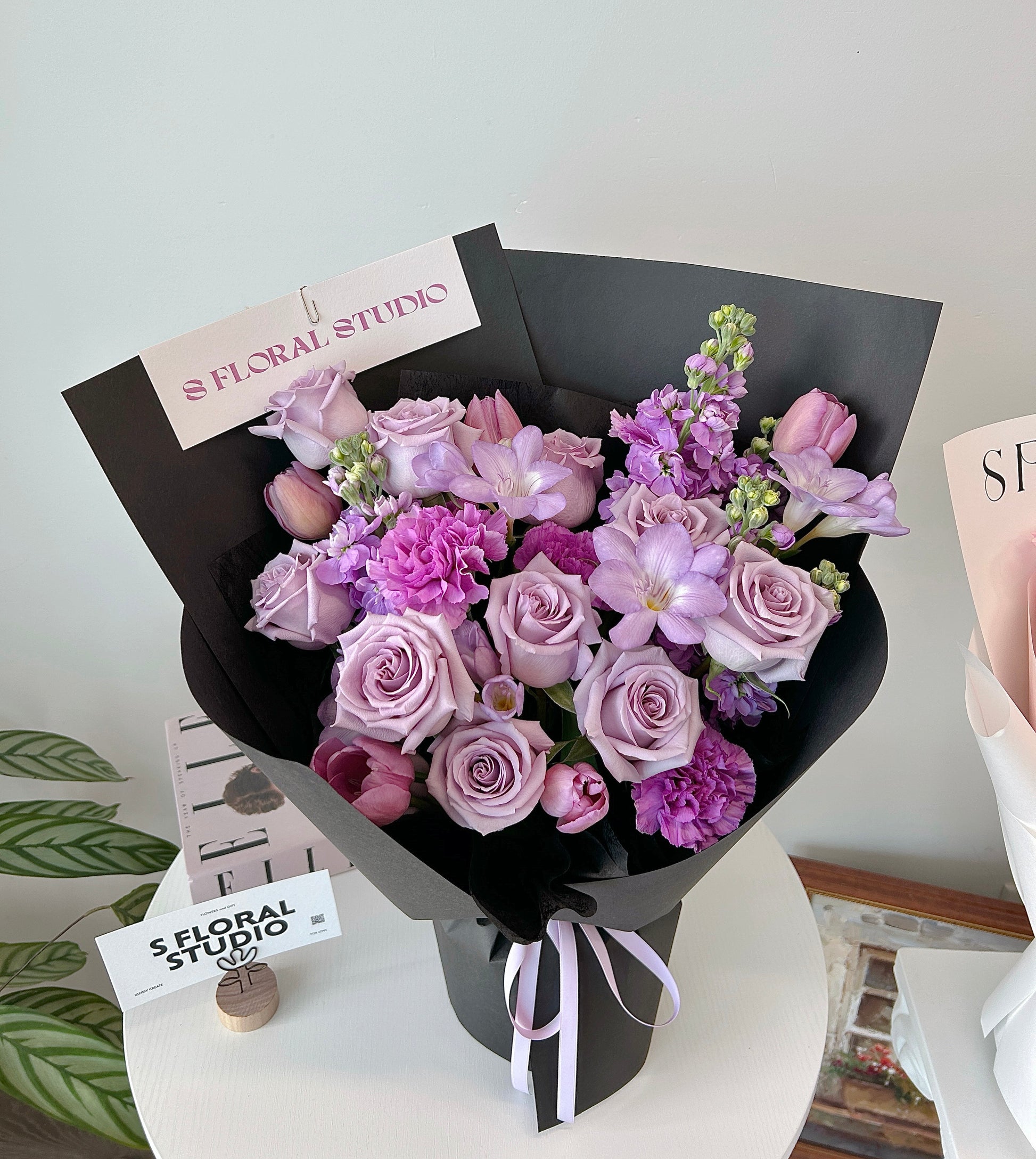 Assorted flower Bouquet (lavender/purple)