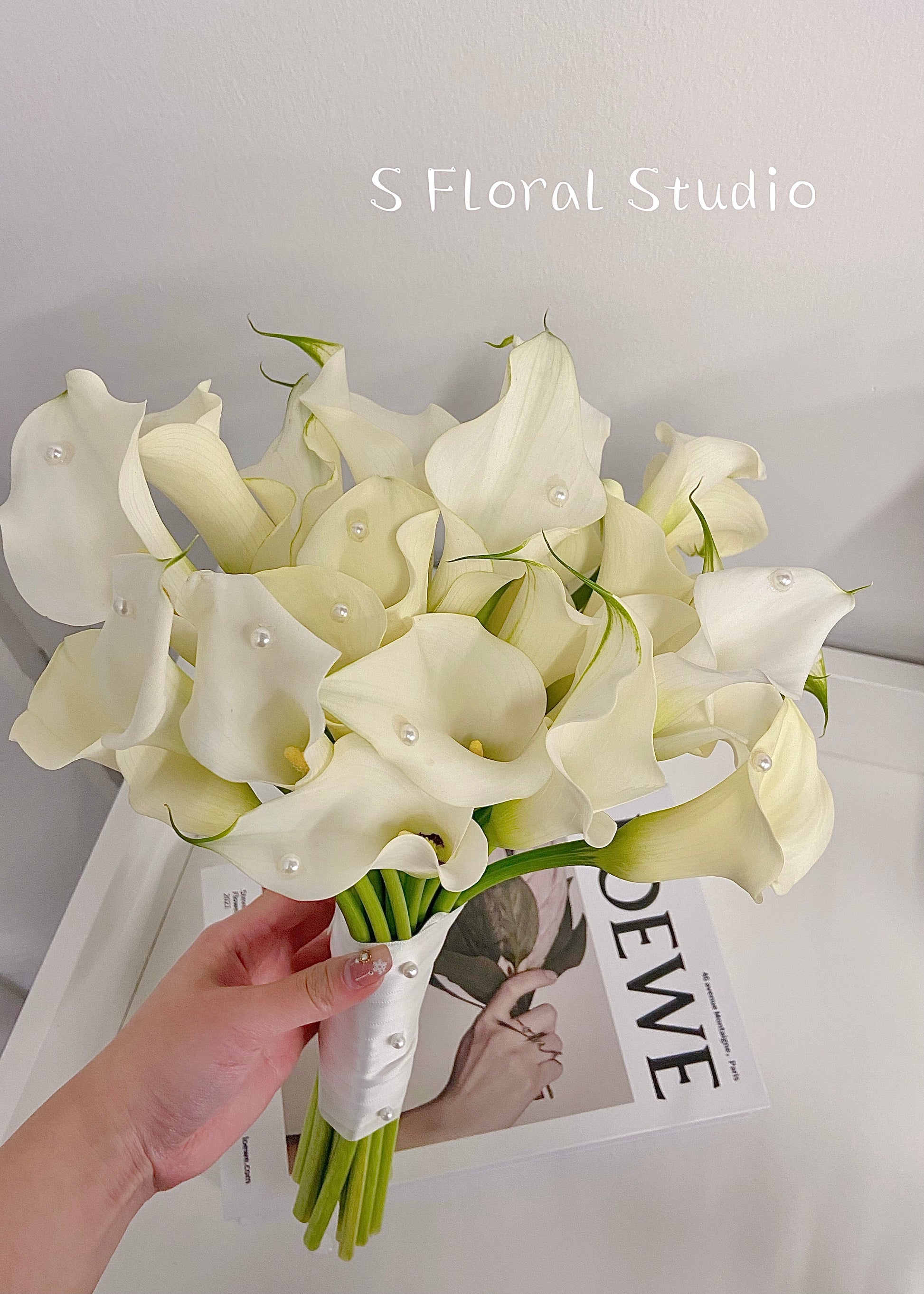 White Calla Bridal Bouquet