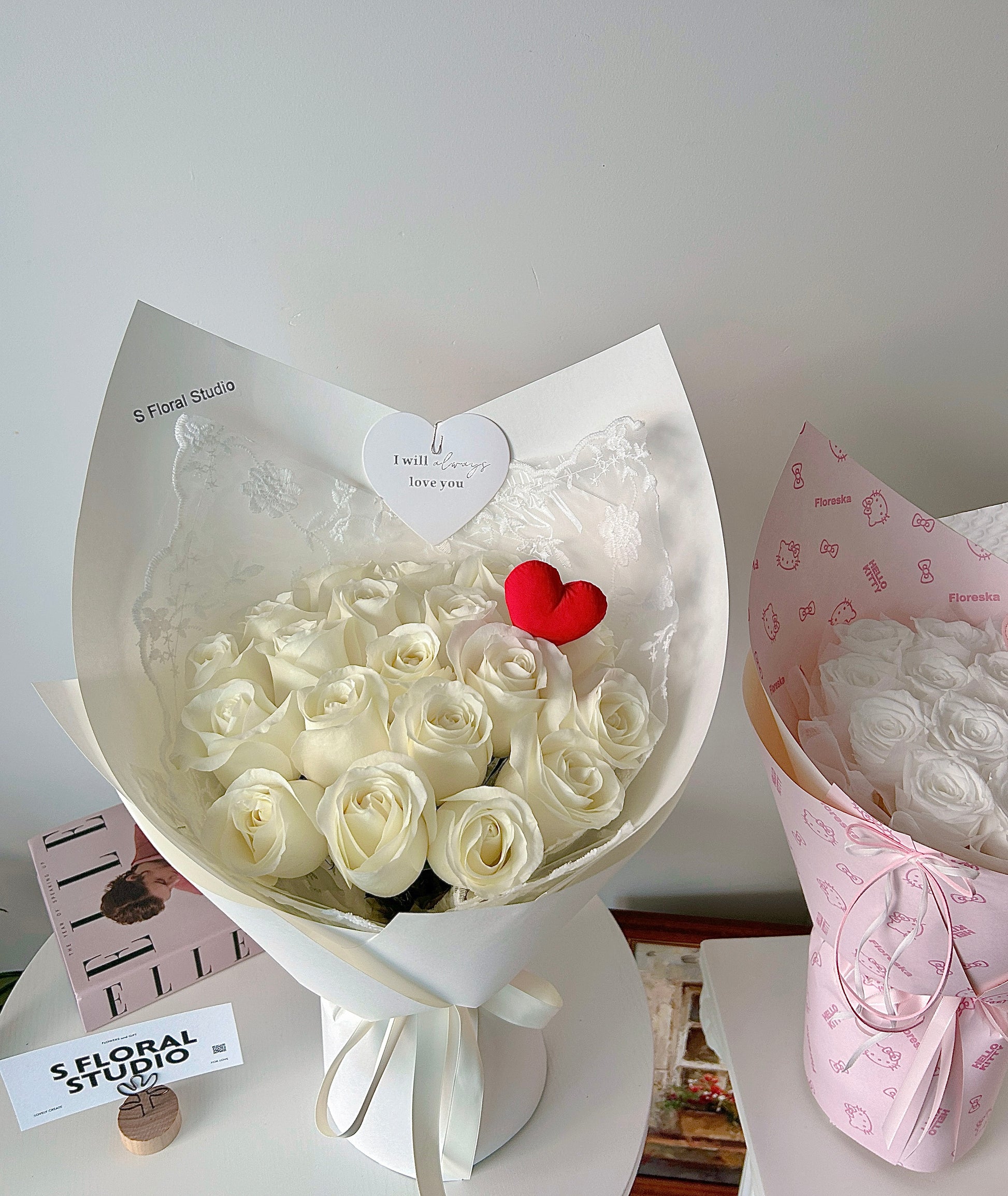 White roses Bouquet