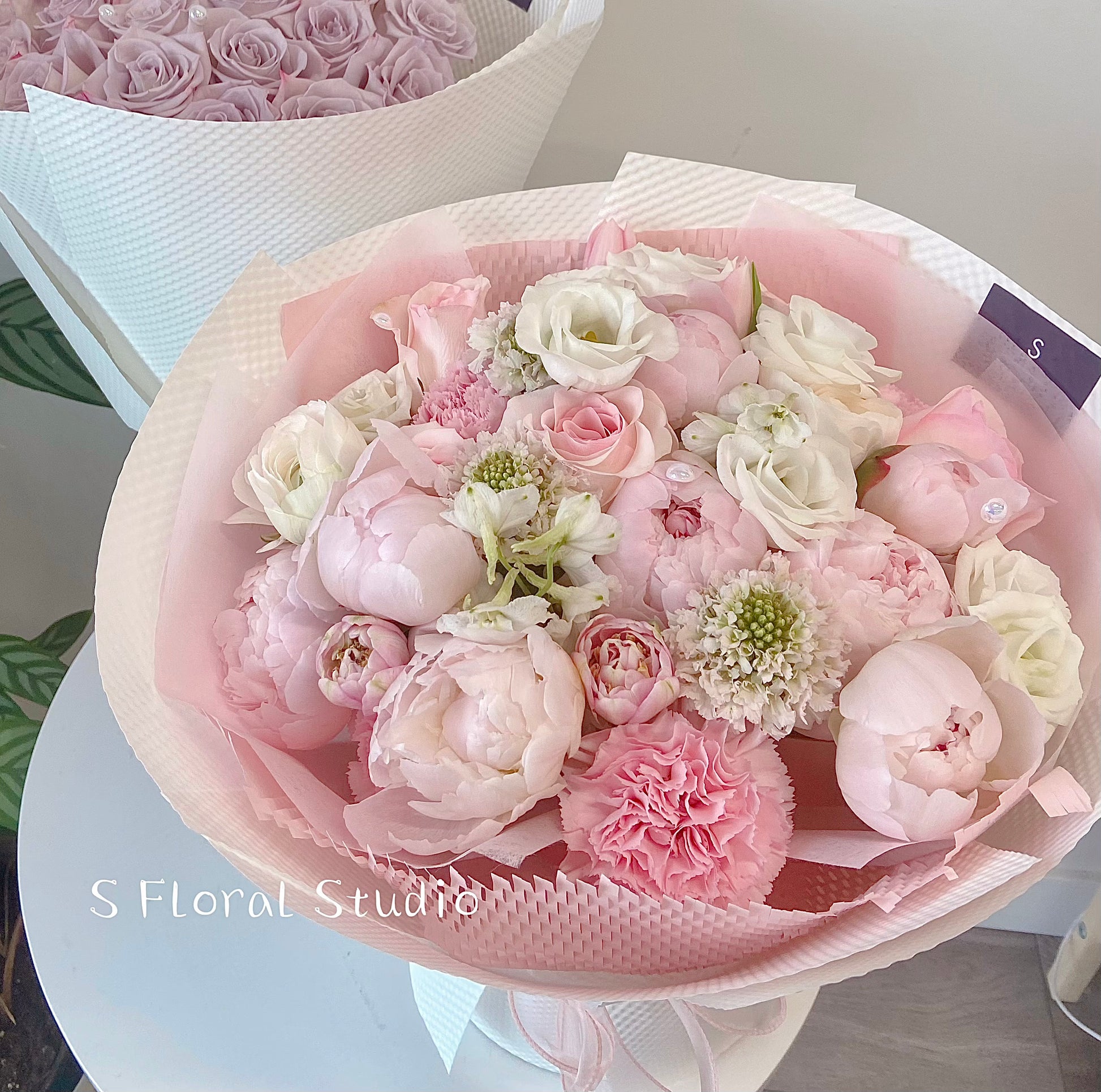 Assorted flower Bouquet with Peony