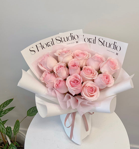 Pink Rose Bouquet 12