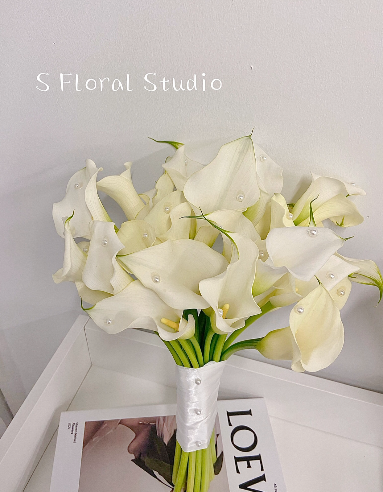 White Calla Bridal Bouquet