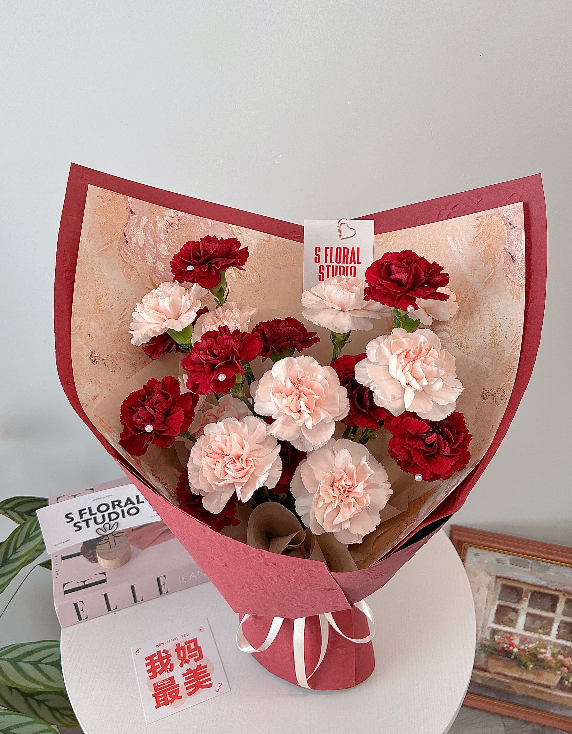 Blush of love Carnation Bouquet