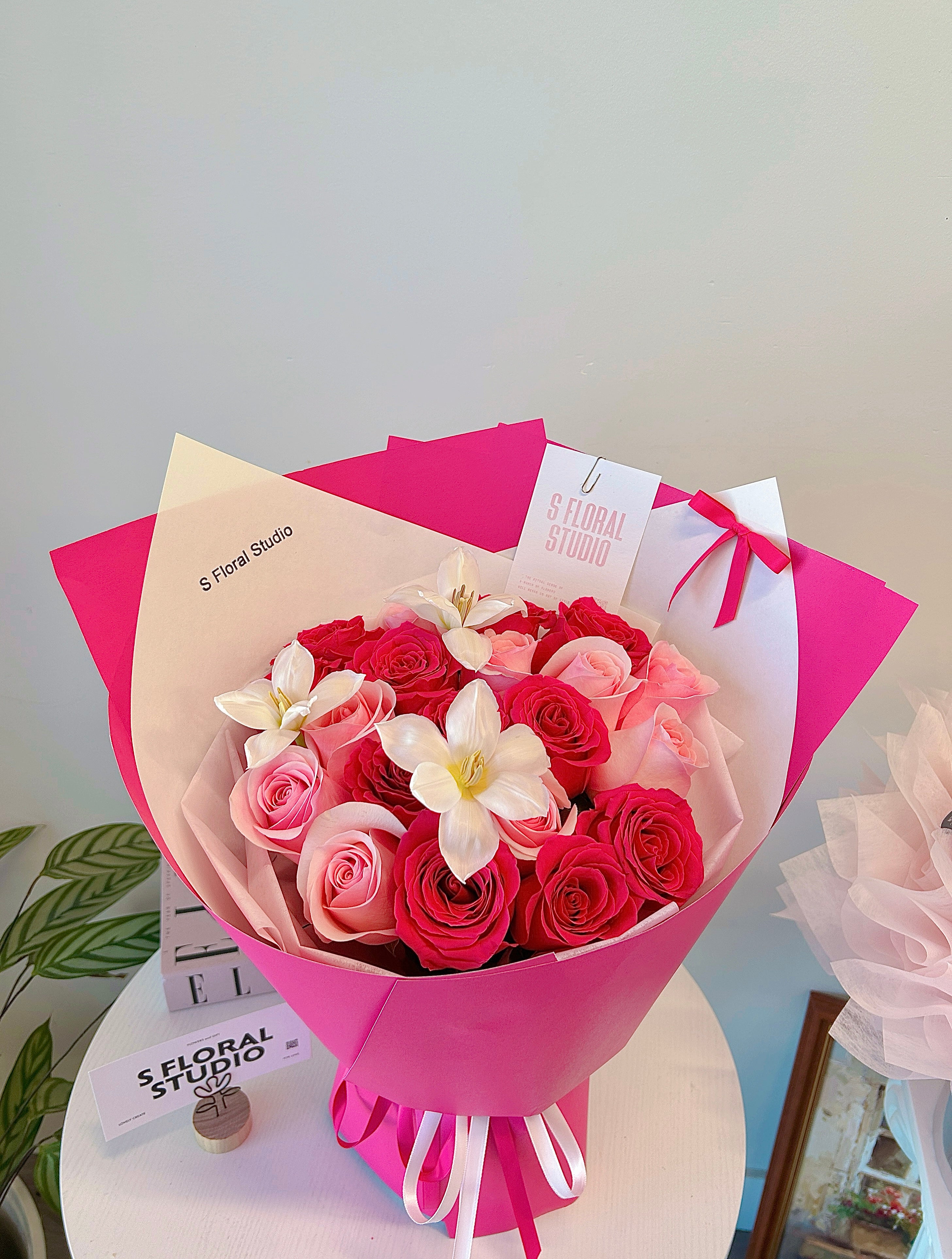 ARSOA Fresh Flower SetのORANGEとPINKの2個セット Love in pink – S Floral Studio