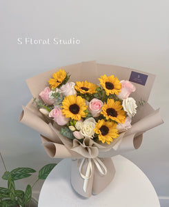 Sunflower Bouquet （pink）