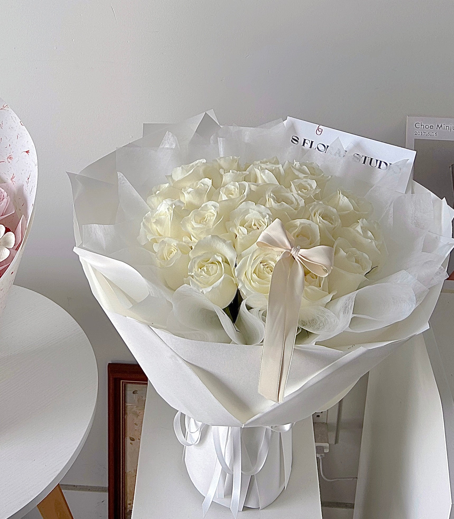 White Roses Bouquet 21
