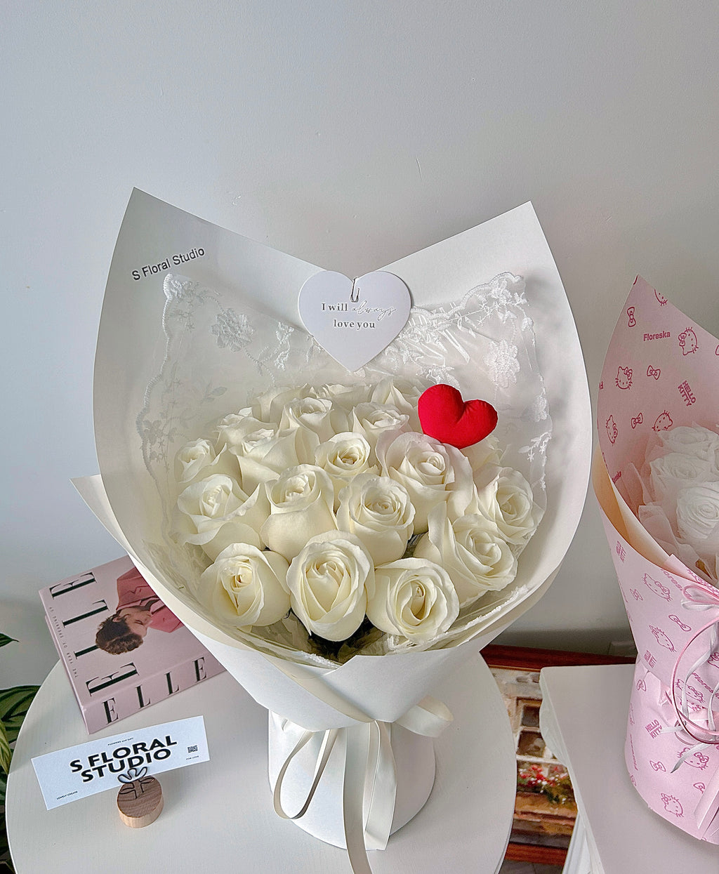 White roses Bouquet
