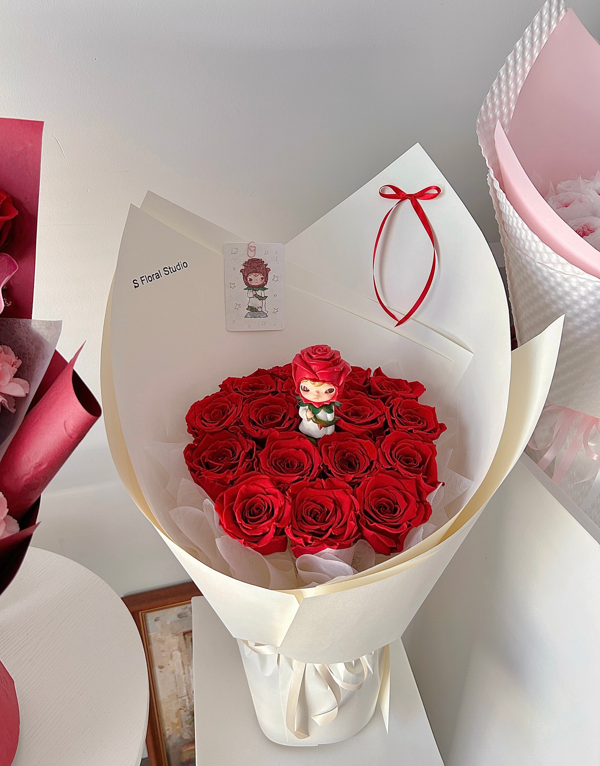 Preserved red roses Bouquet