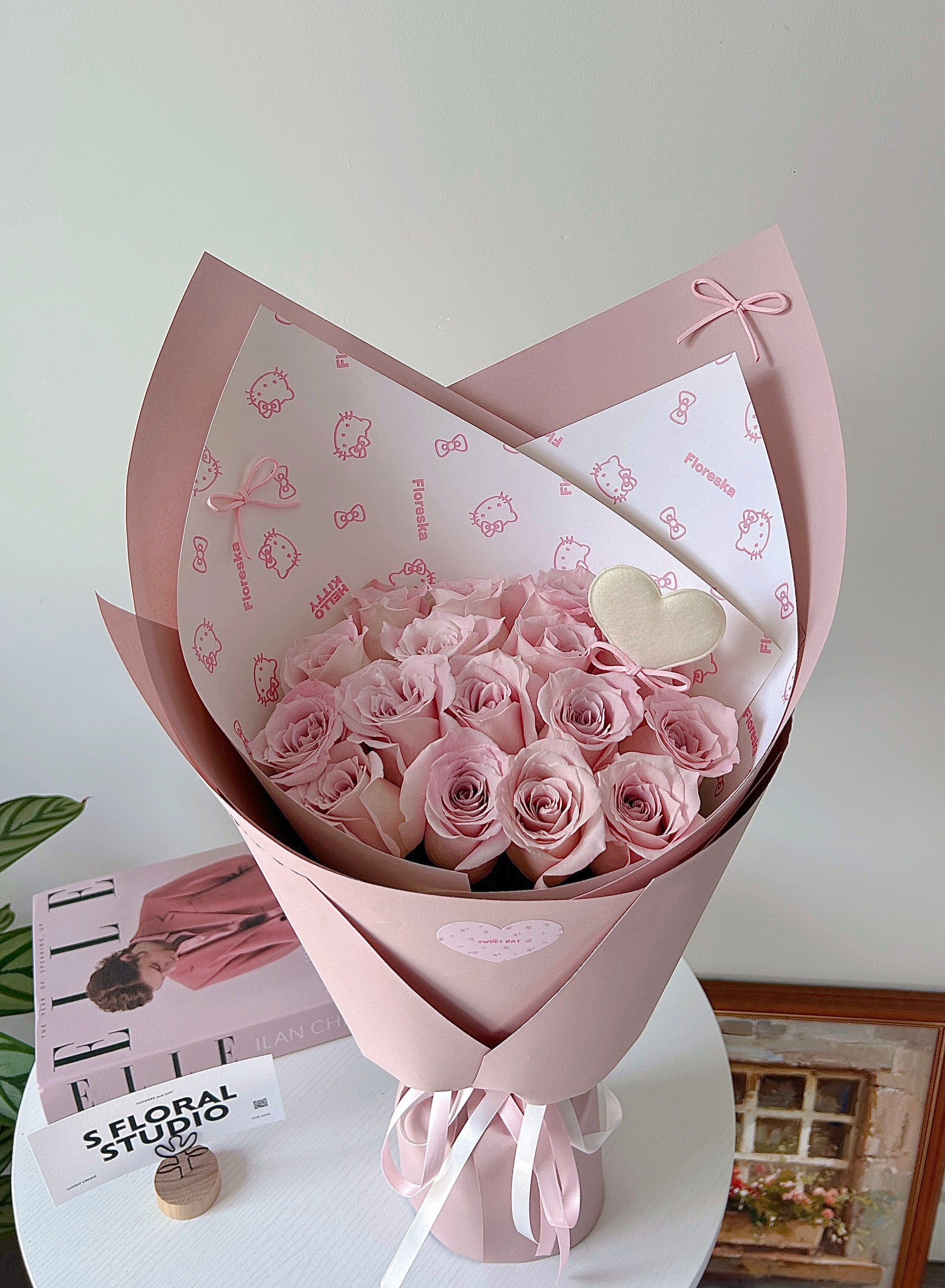 Dusty pink roses Bouquet