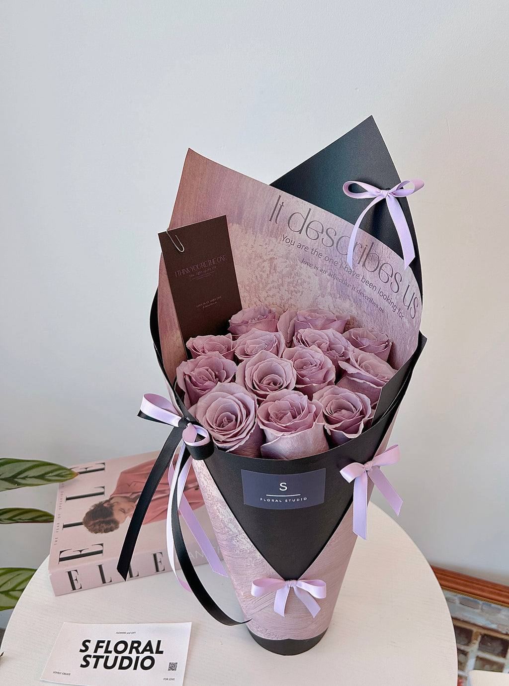 Lavender Roses Cone