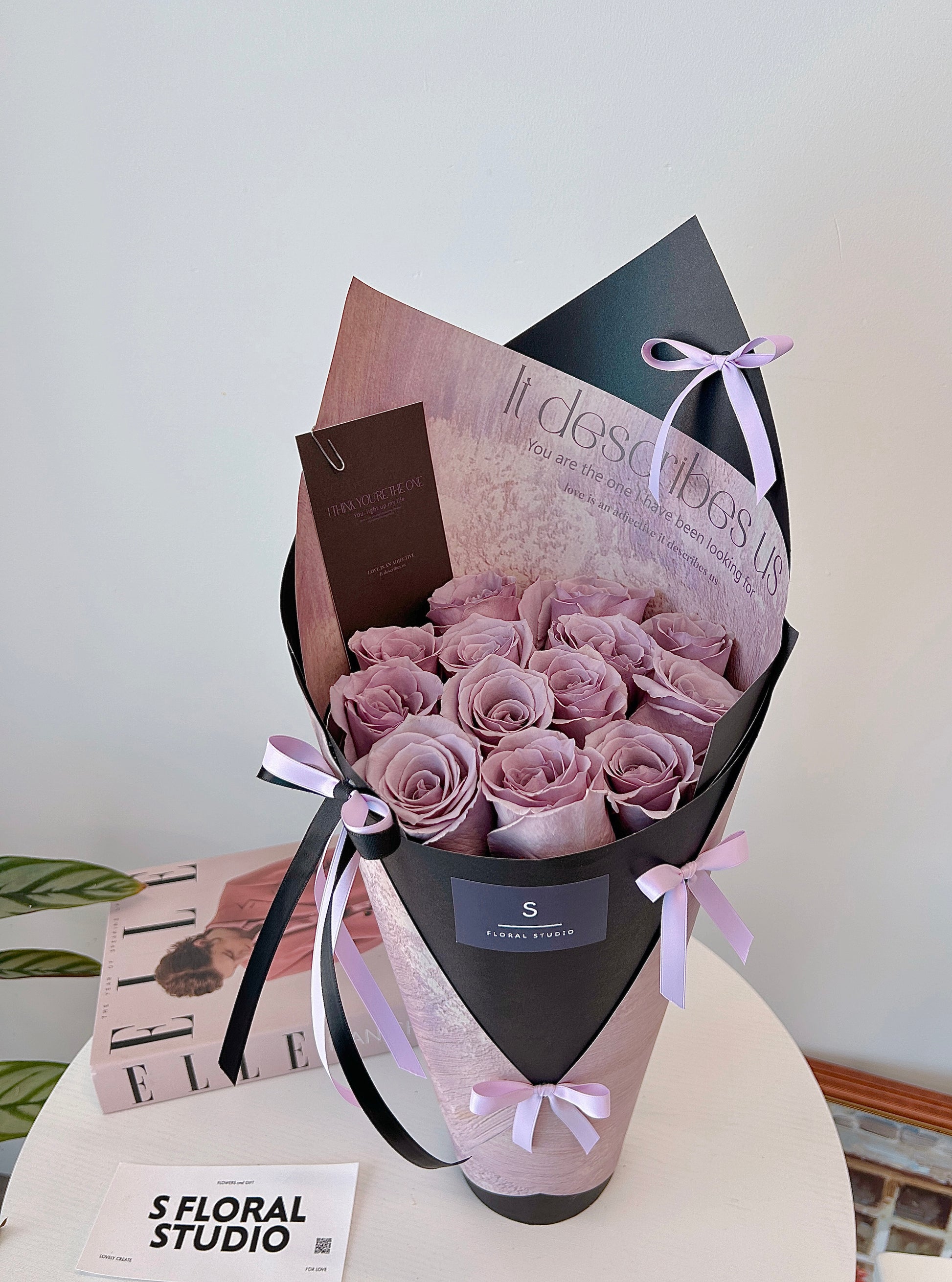 Lavender Roses Cone
