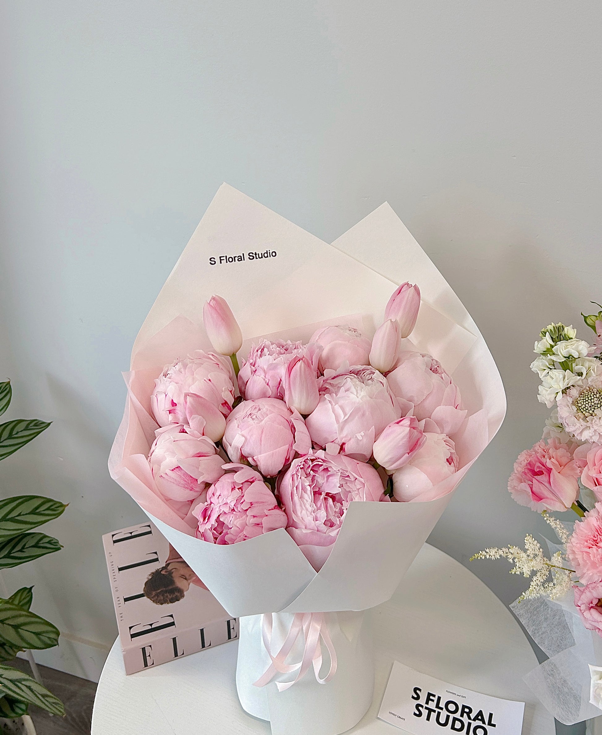 Peony Bouquet with tulips