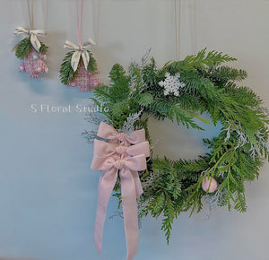 Workshop（Fresh noble fir Christmas wreath）