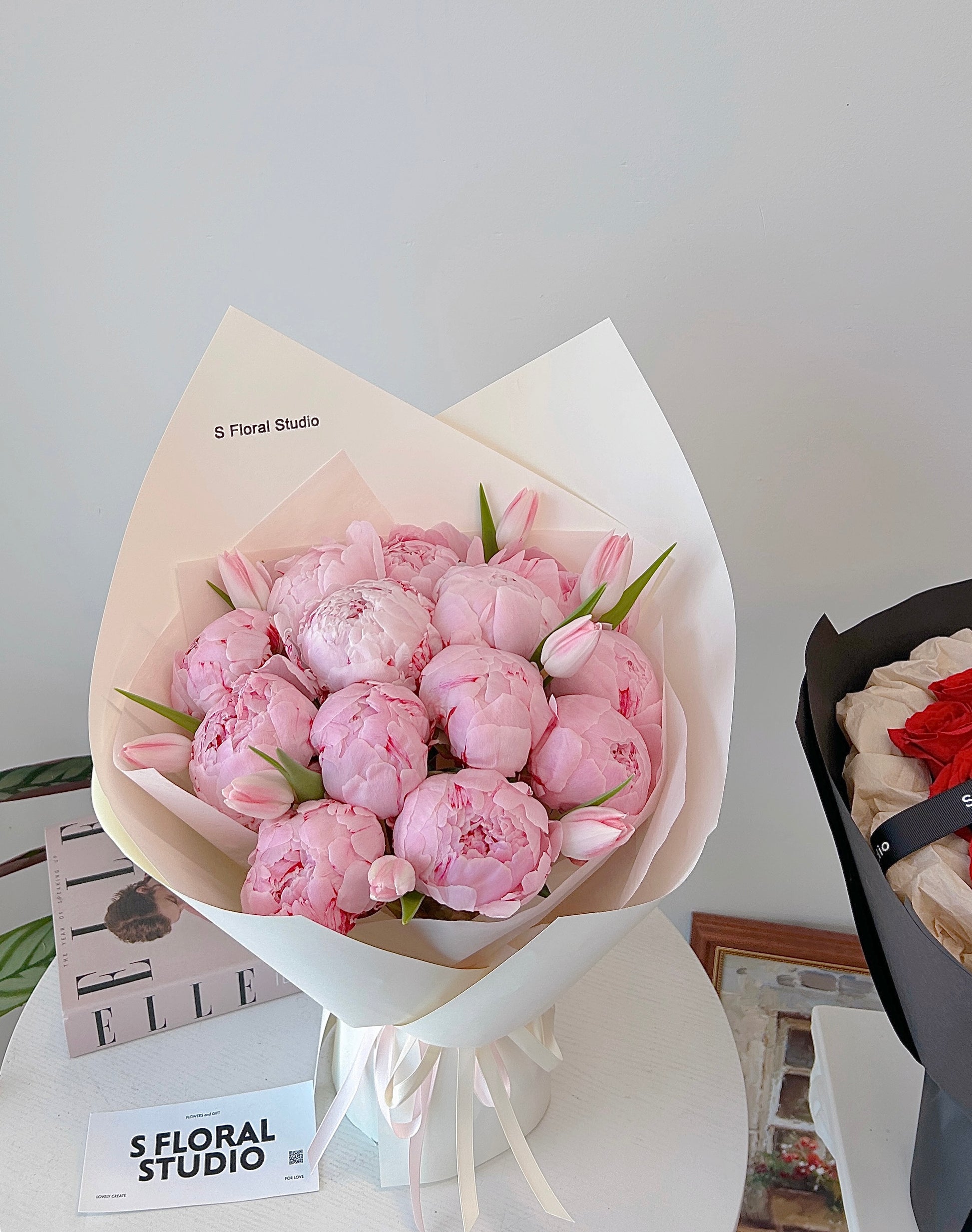 Peony Bouquet with tulips