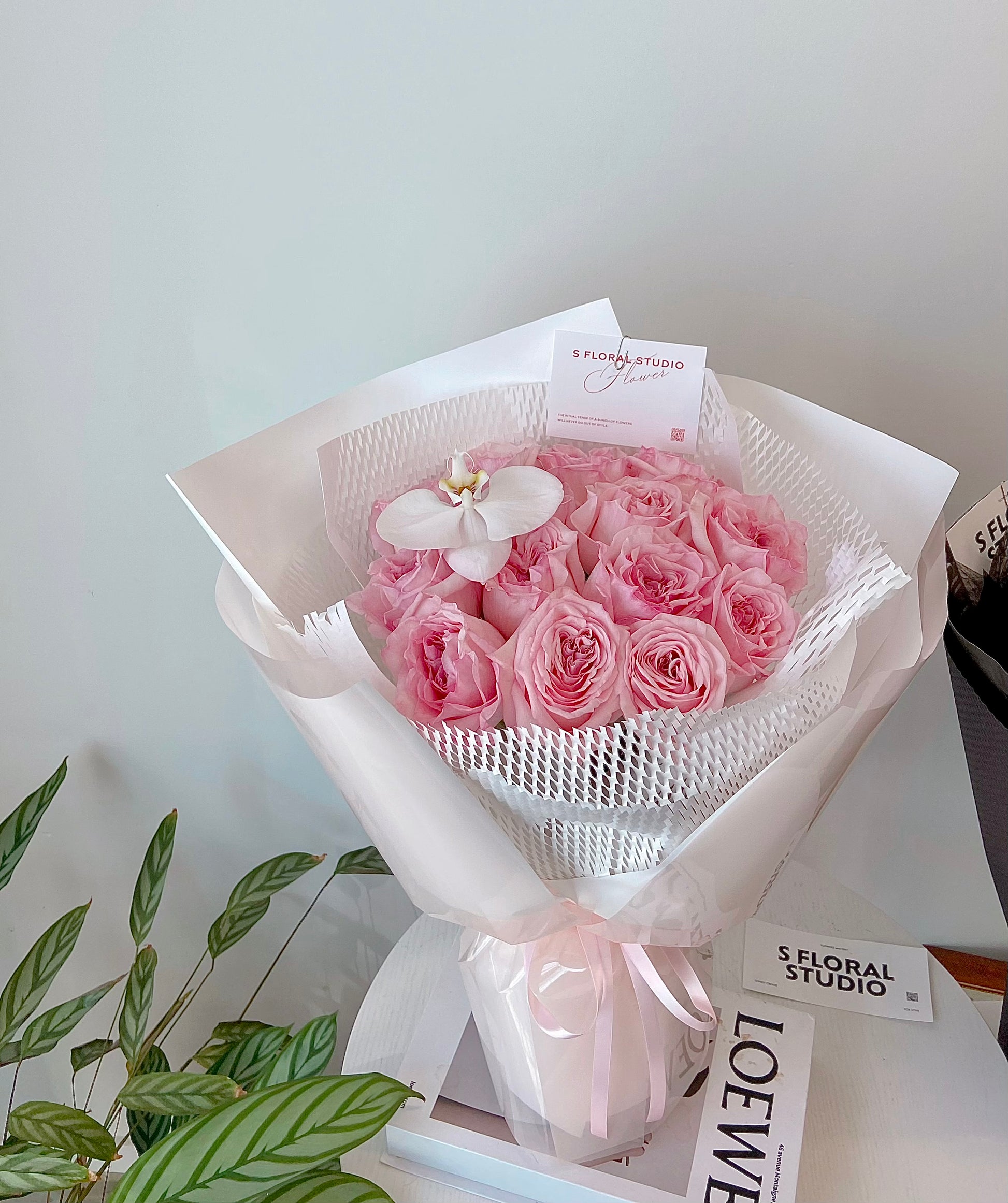 Pink Ohara roses Bouquet