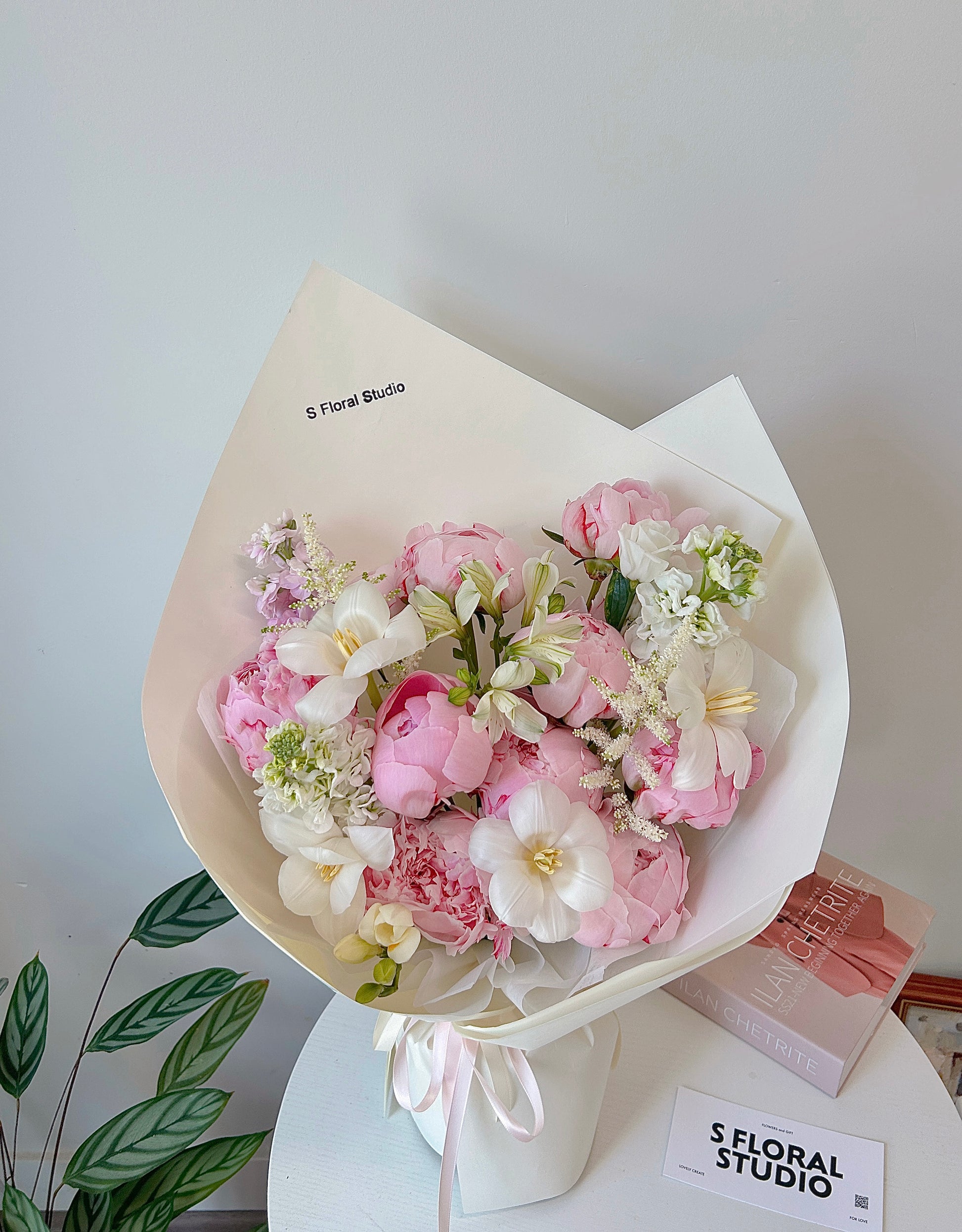 Assorted flower Bouquet with Peony