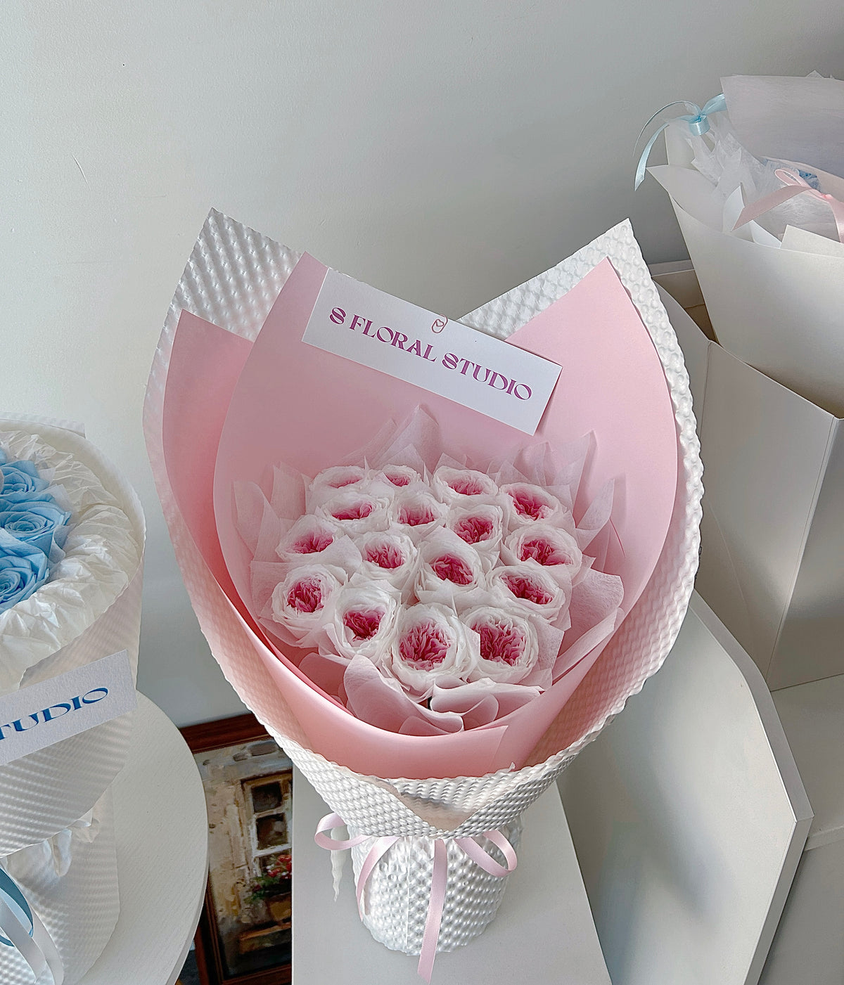 Preserved Austin roses Bouquet