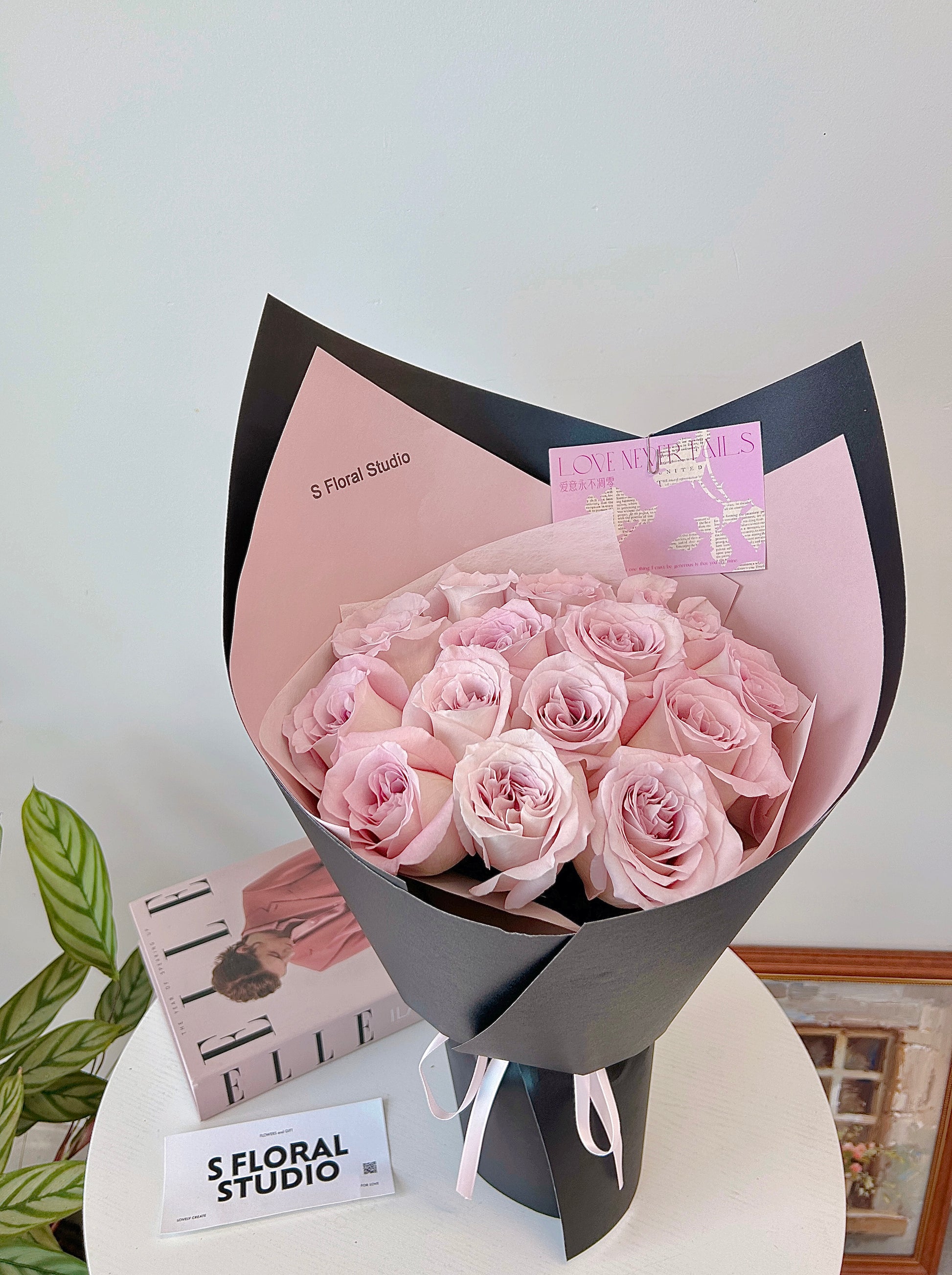 Dusty pink roses Bouquet