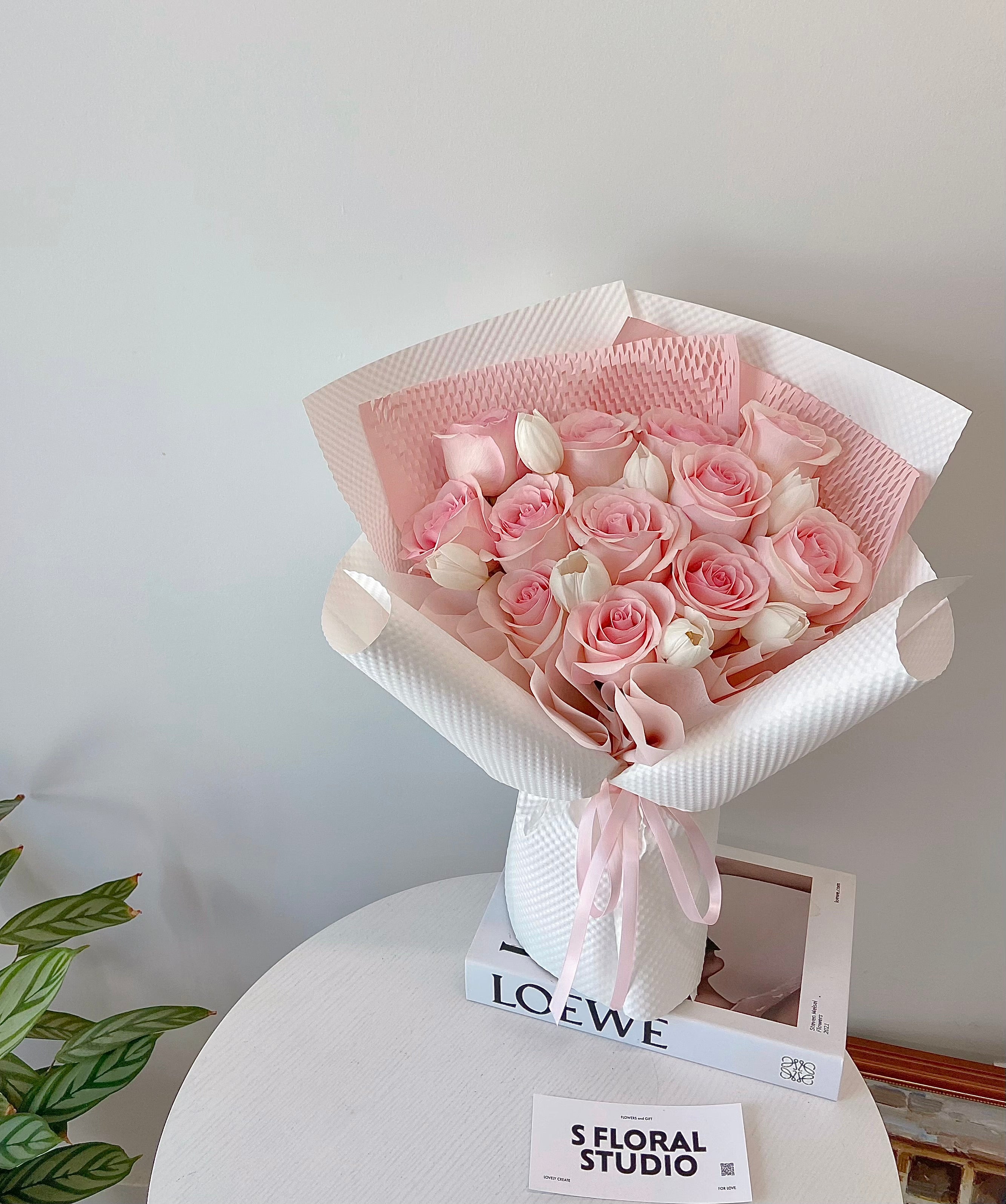 Rose and Tulip Bouquet – S Floral Studio