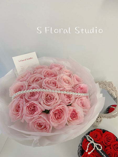 Pink O'hara Roses Bouquet