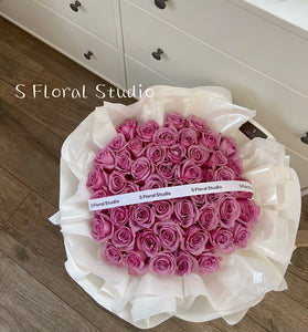 Purple Roses Bouquet