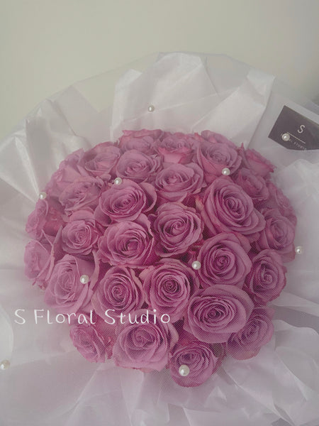 Purple Roses Bouquet